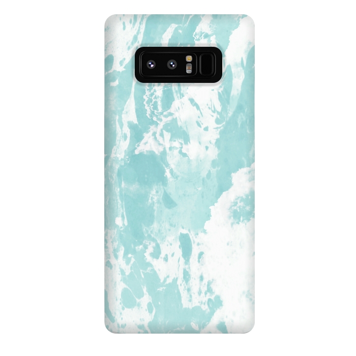 Galaxy Note 8 StrongFit Mint blue abstract by Jms