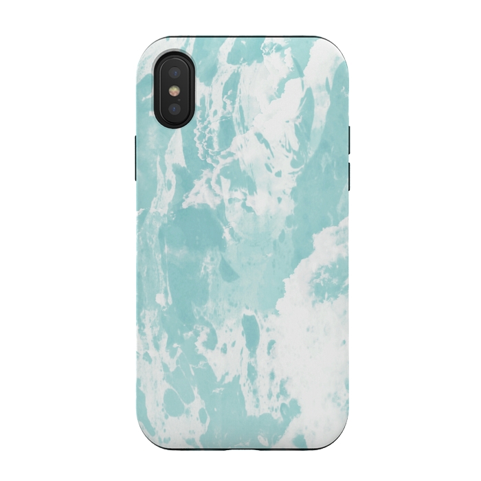 iPhone Xs / X StrongFit Mint blue abstract by Jms