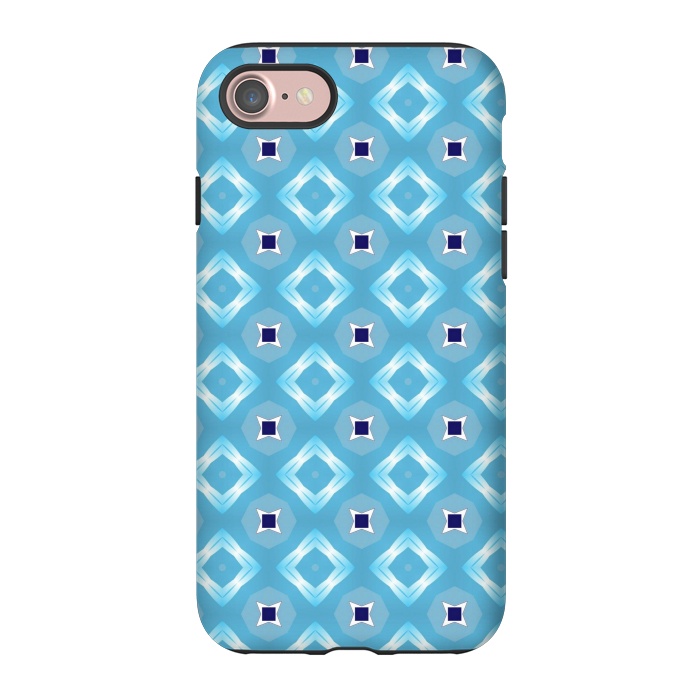 iPhone 7 StrongFit blue diamond pattern by MALLIKA