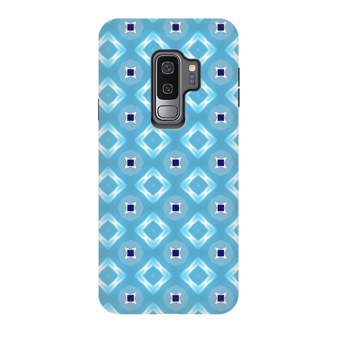 Galaxy S9 plus StrongFit blue diamond pattern by MALLIKA