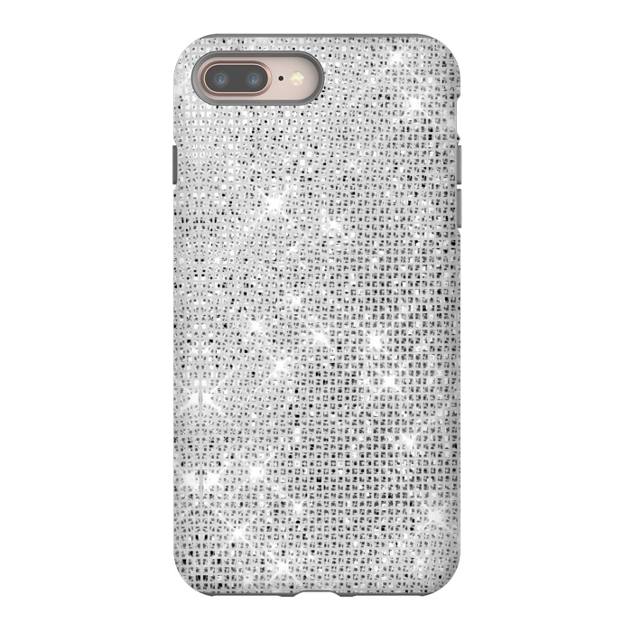 iPhone 7 plus StrongFit Silver Glitter by Alemi