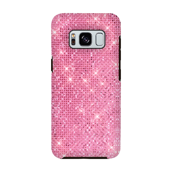 Galaxy S8 StrongFit Pink Glitter by Alemi