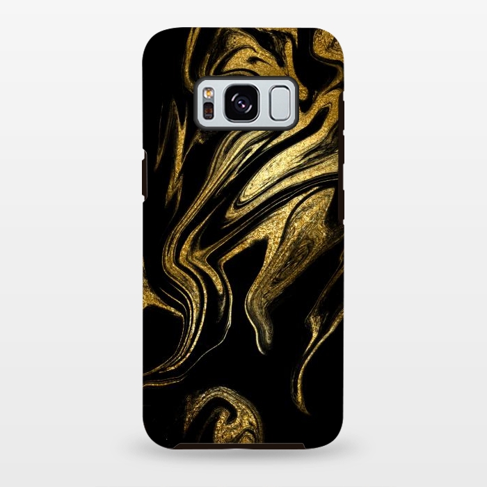 Galaxy S8 plus StrongFit Gold Black Marble  by Alemi