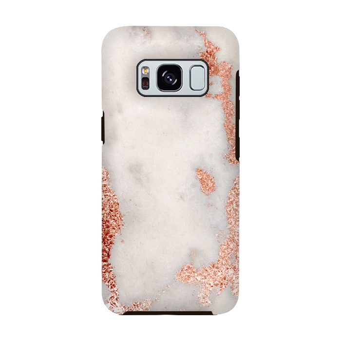 Galaxy S8 StrongFit Gold Rose Marble by Alemi