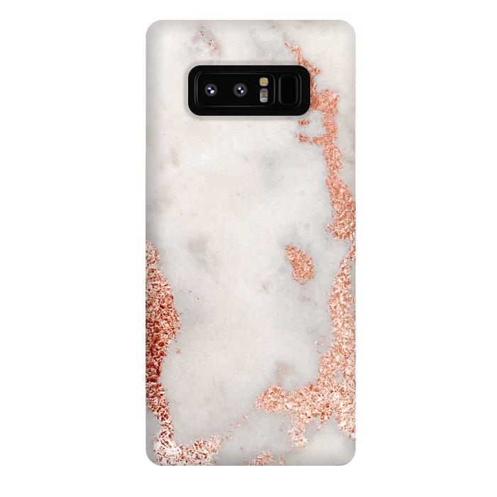 Galaxy Note 8 StrongFit Gold Rose Marble by Alemi