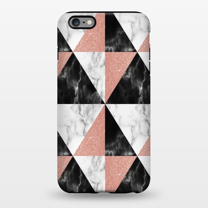 iPhone 6/6s plus StrongFit Marble Triangles Geometric by Alemi