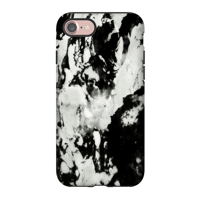 iPhone 7 StrongFit White black marble by Jms