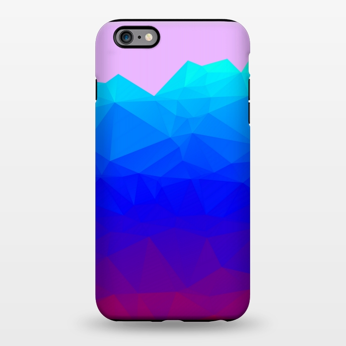 iPhone 6/6s plus StrongFit blue shaded triangle pattern by MALLIKA