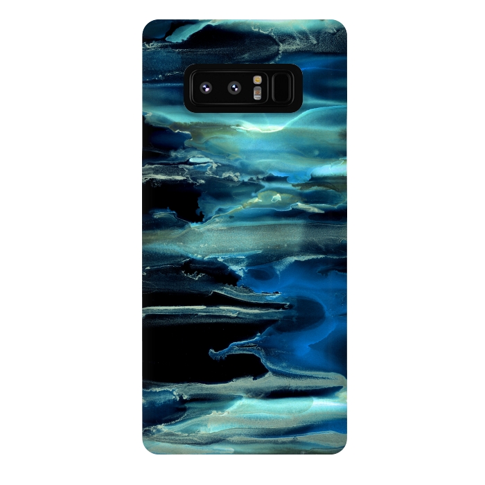 Galaxy Note 8 StrongFit Phosphorescent Midnight Tide  by Tigatiga
