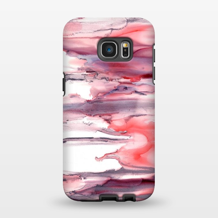 Galaxy S7 EDGE StrongFit Pink Ink by Tigatiga