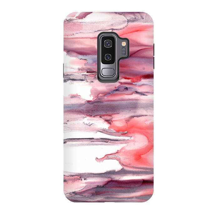 Galaxy S9 plus StrongFit Pink Ink by Tigatiga