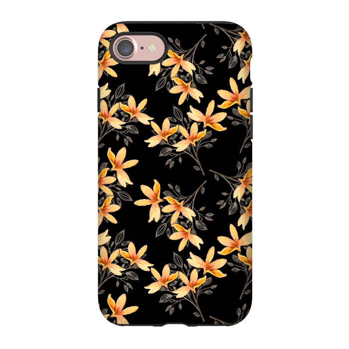 iPhone 7 StrongFit Dark Night of Flora by Creativeaxle