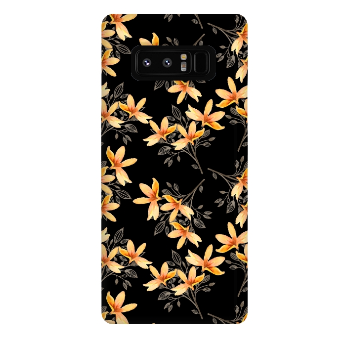Galaxy Note 8 StrongFit Dark Night of Flora by Creativeaxle