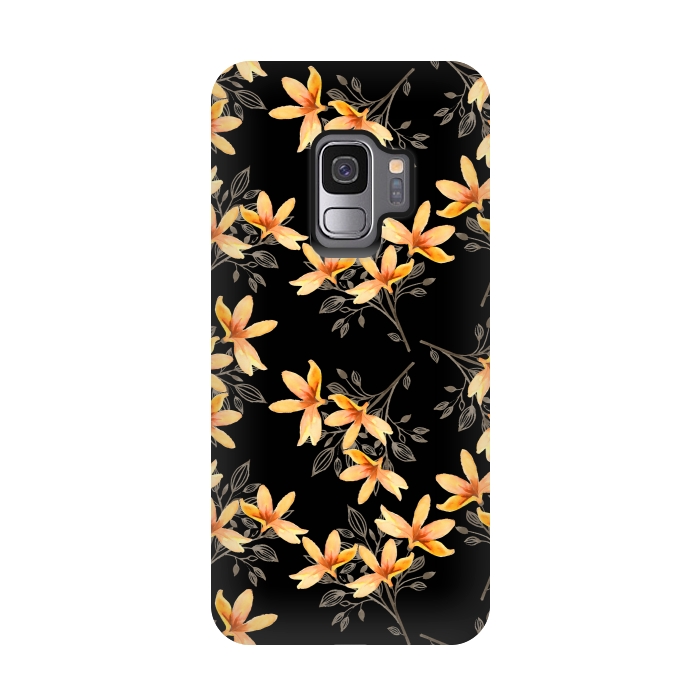 Galaxy S9 StrongFit Dark Night of Flora by Creativeaxle