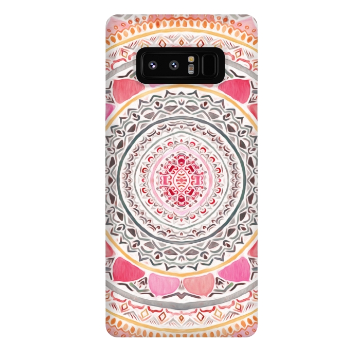 Galaxy Note 8 StrongFit Pastel Bohemian Mandala   by Tigatiga