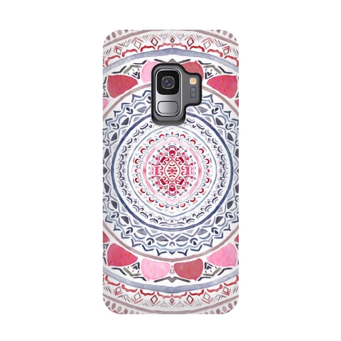 Galaxy S9 StrongFit Red & Leisure Mandala   by Tigatiga
