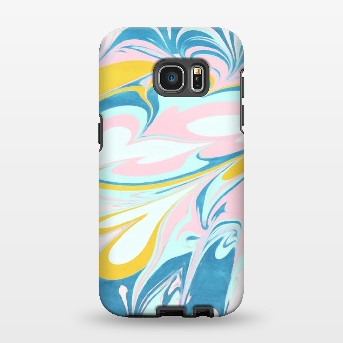 Galaxy S7 EDGE StrongFit Melted Bubblegum Ice Cream by Micklyn Le Feuvre
