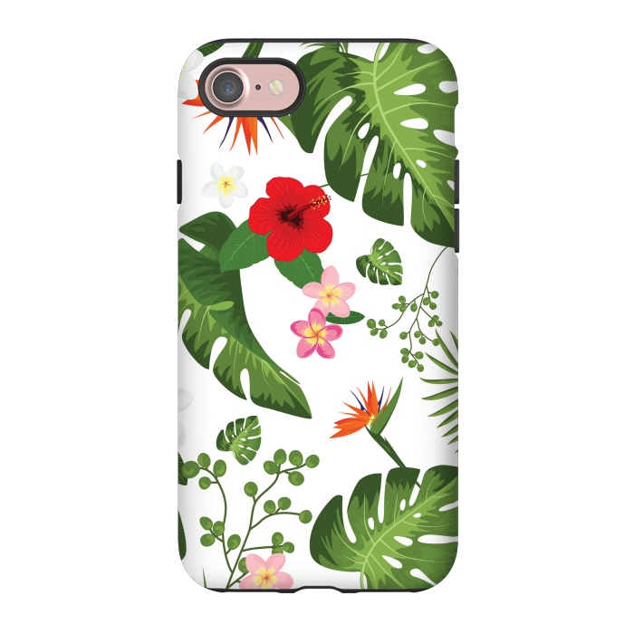 iPhone 7 StrongFit Tropical Flower Background by Bledi