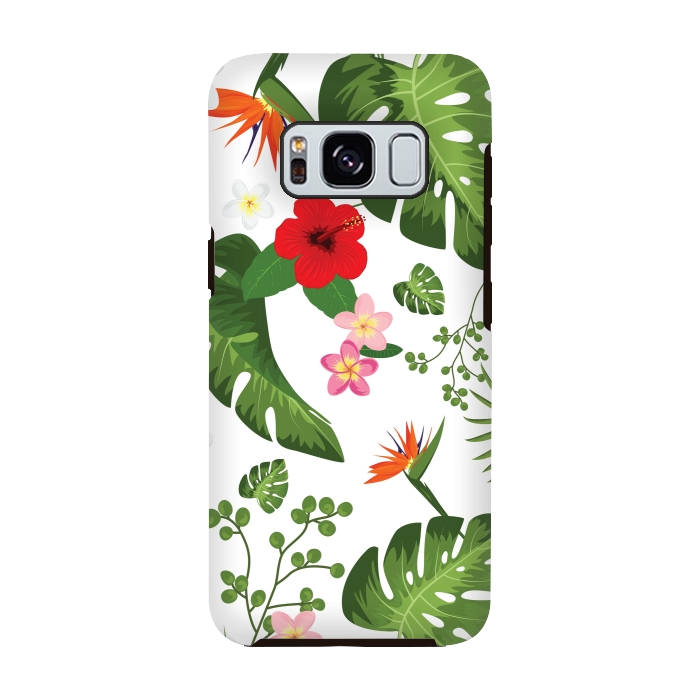 Galaxy S8 StrongFit Tropical Flower Background by Bledi