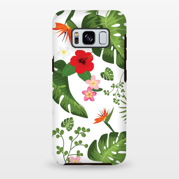 Galaxy S8 plus StrongFit Tropical Flower Background by Bledi