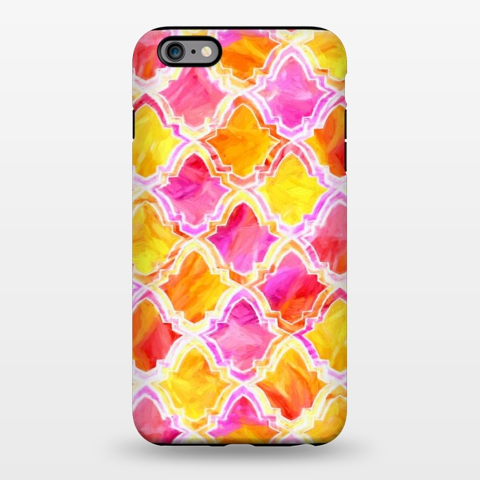 iPhone 6/6s plus StrongFit Marrakesh Inspired Moroccan In Sunset Colors  by Tigatiga