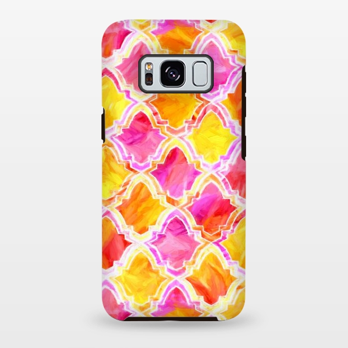 Galaxy S8 plus StrongFit Marrakesh Inspired Moroccan In Sunset Colors  by Tigatiga