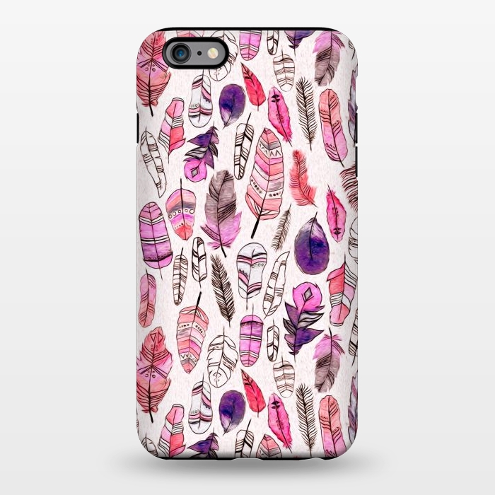 iPhone 6/6s plus StrongFit Pink Feathers  by Tigatiga