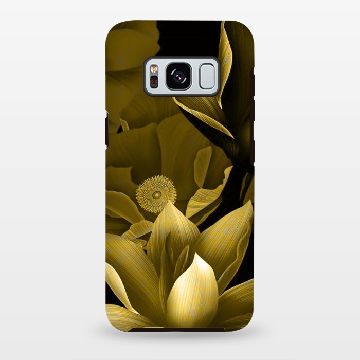 Galaxy S8 plus StrongFit Gold floral by Kashmira Baheti