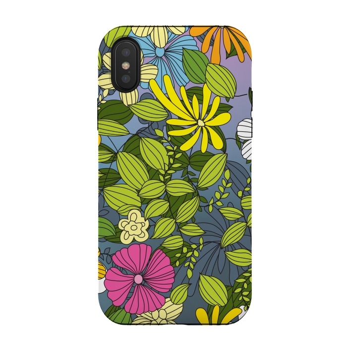 iPhone Xs / X StrongFit My Flower Design by Bledi