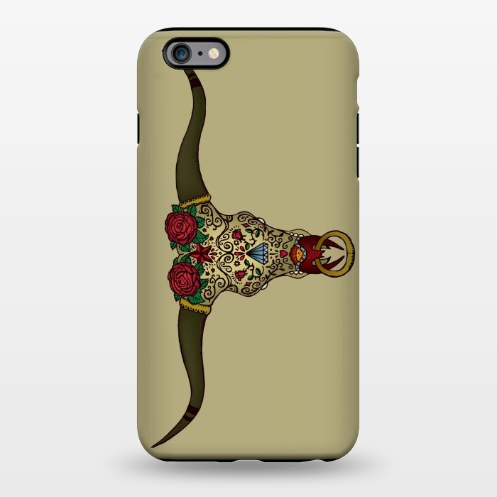 iPhone 6/6s plus StrongFit El Toro Sugar Skull by Mangulica