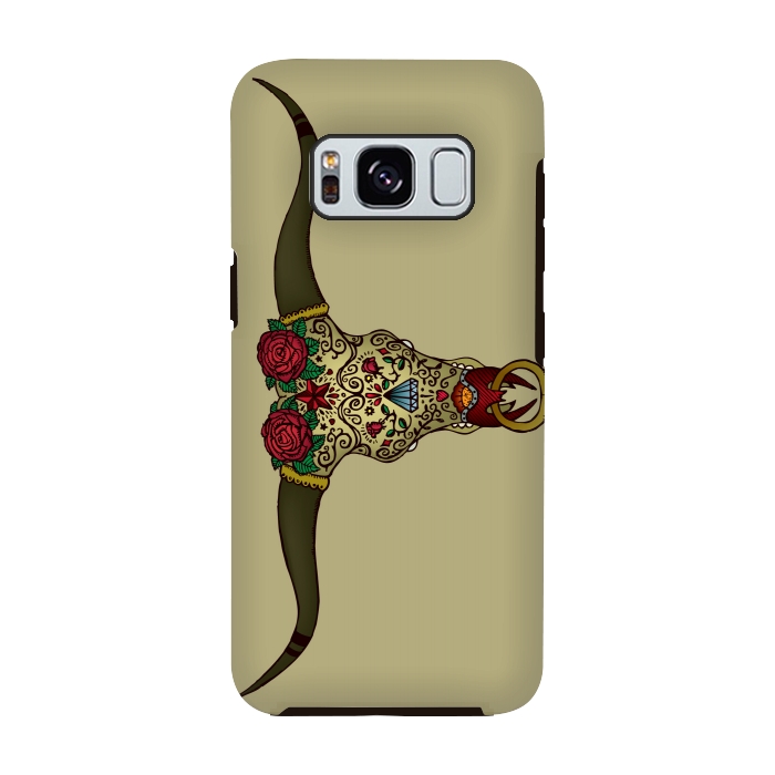 Galaxy S8 StrongFit El Toro Sugar Skull by Mangulica