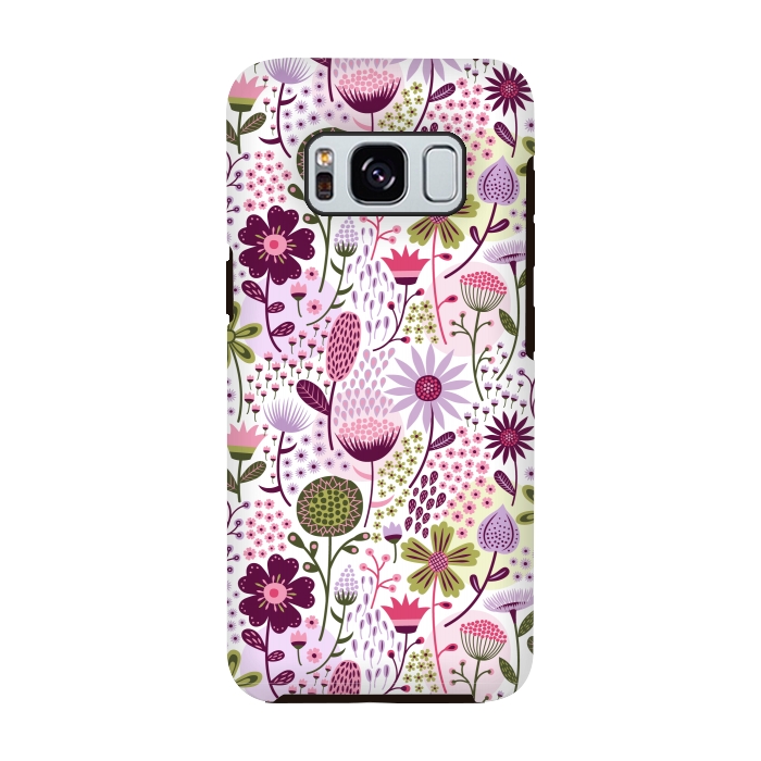 Galaxy S8 StrongFit Celebration Floral by Portia Monberg