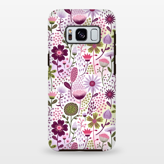 Galaxy S8 plus StrongFit Celebration Floral by Portia Monberg