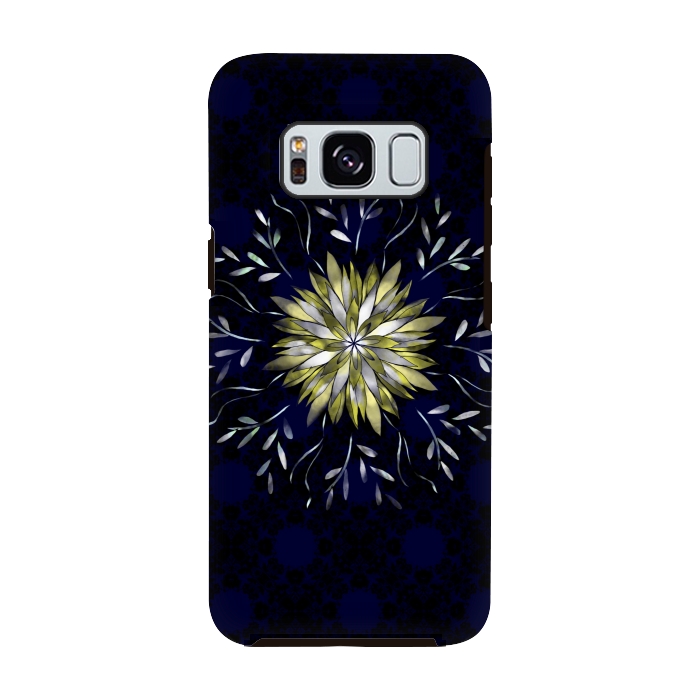 Galaxy S8 StrongFit Peridot jewel flower  by Kashmira Baheti