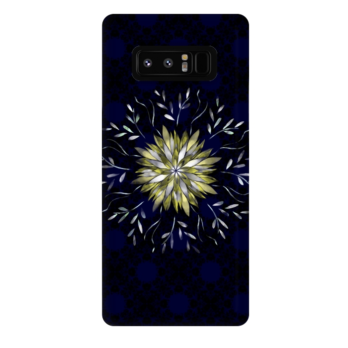 Galaxy Note 8 StrongFit Peridot jewel flower  by Kashmira Baheti