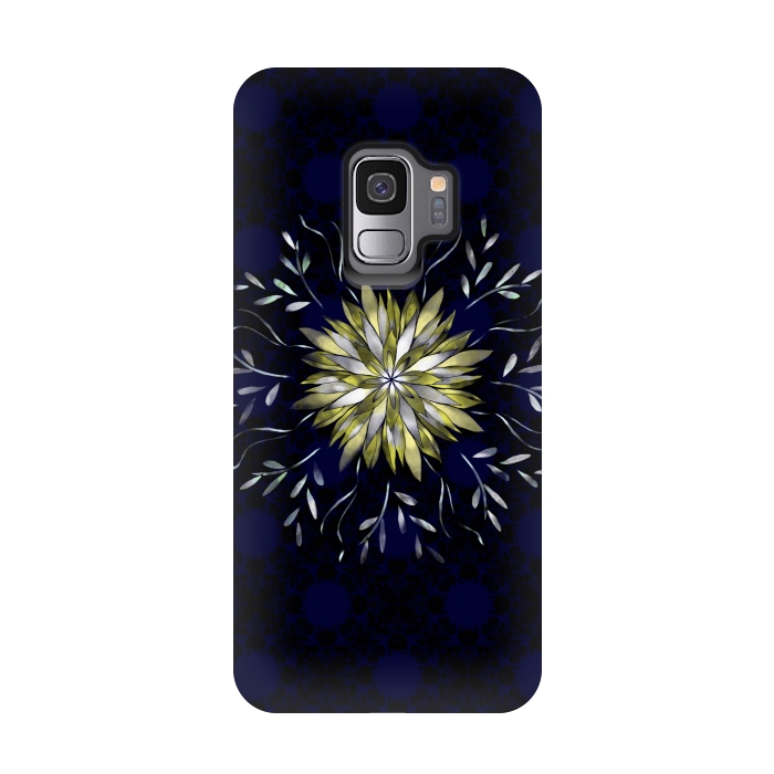 Galaxy S9 StrongFit Peridot jewel flower  by Kashmira Baheti