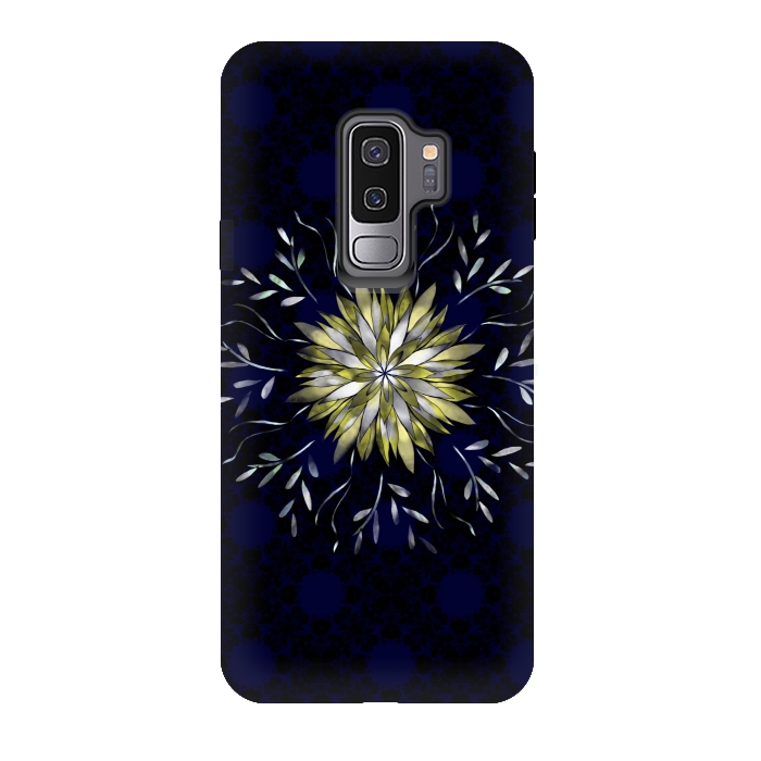 Galaxy S9 plus StrongFit Peridot jewel flower  by Kashmira Baheti