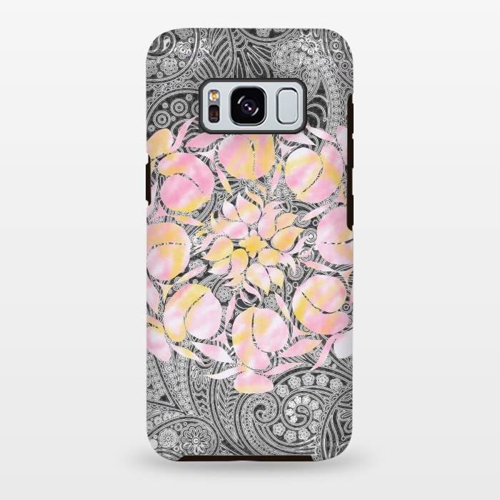 Galaxy S8 plus StrongFit Paisley floral by Kashmira Baheti