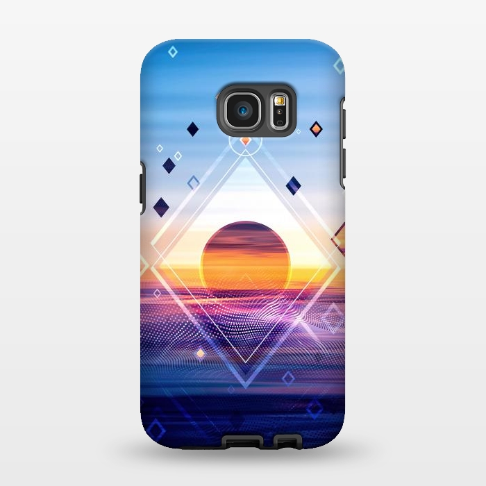 Galaxy S7 EDGE StrongFit Abstract Geometric Collage II by Art Design Works