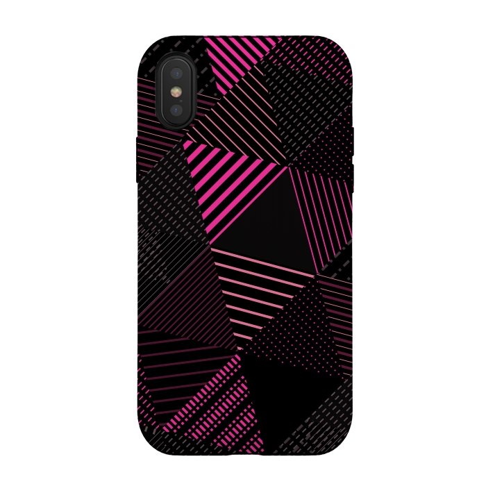 iPhone Xs / X StrongFit Triangles Pattern 2 by Bledi