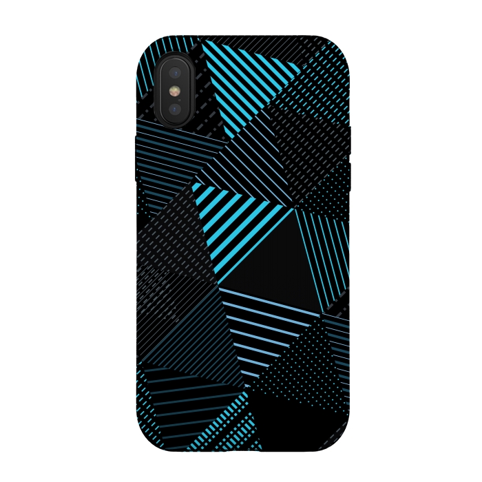 iPhone Xs / X StrongFit Triangles Pattern 3 by Bledi