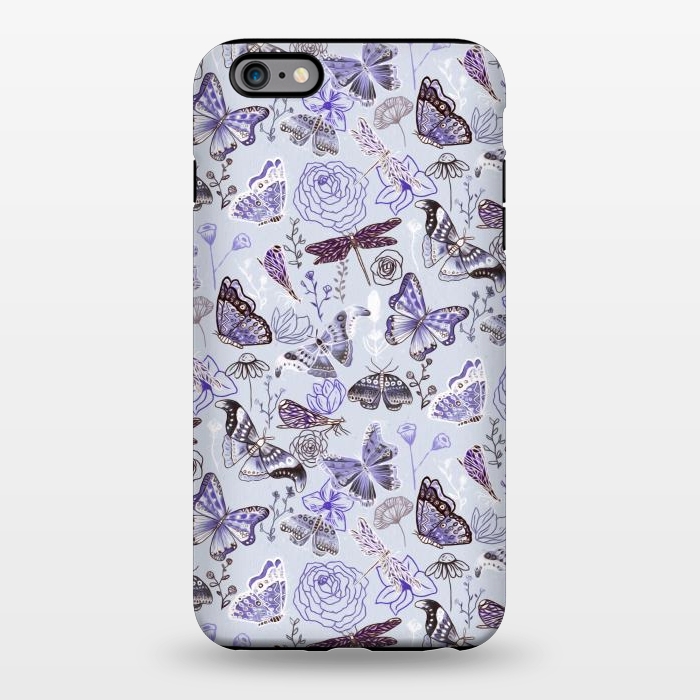 iPhone 6/6s plus StrongFit Pale Butterflies, Dragonflies and Moths  by Tigatiga