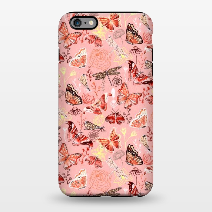 iPhone 6/6s plus StrongFit Warm Butterflies, Dragonflies and Moths  by Tigatiga