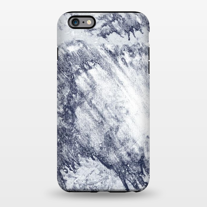 iPhone 6/6s plus StrongFit Grey-Blue Marbling Storm  by Tigatiga
