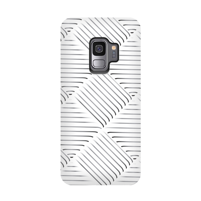 Galaxy S9 StrongFit Diagonal Stripes Background 2 by Bledi