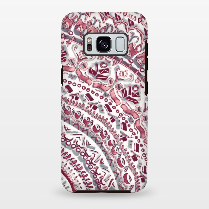 Galaxy S8 plus StrongFit Blush Pink Mandala  by Tigatiga