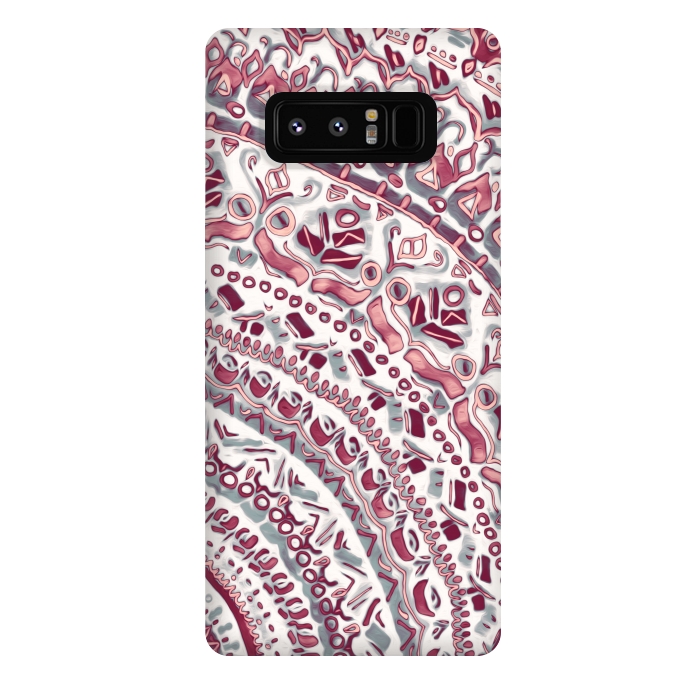 Galaxy Note 8 StrongFit Blush Pink Mandala  by Tigatiga