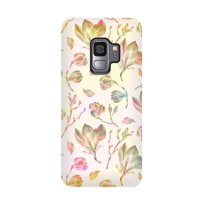 Galaxy S9 StrongFit Rising Flora by Creativeaxle