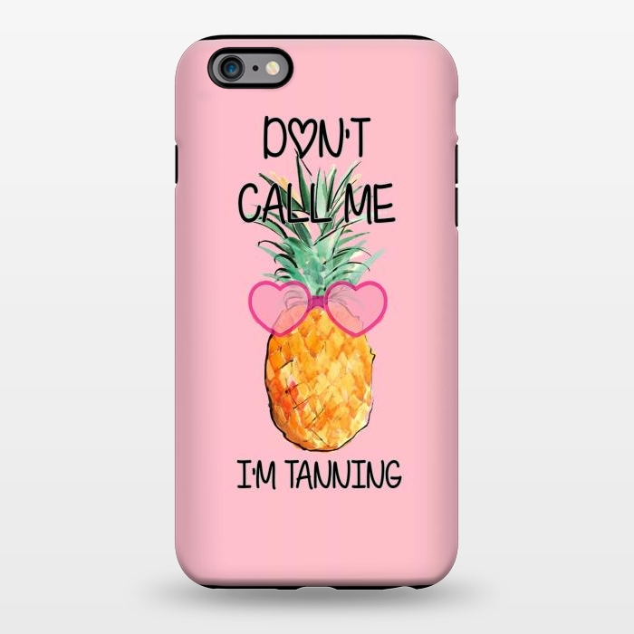 iPhone 6/6s plus StrongFit Cool Pinapple with Glasses Text by ''CVogiatzi.