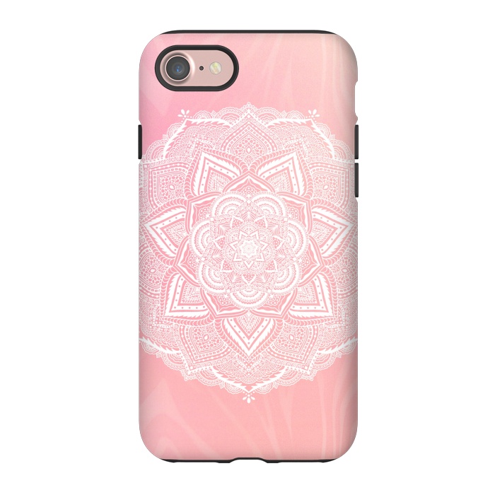 iPhone 7 StrongFit Cute pink mandala by Jms